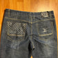 Louis Vuitton Paris Phake Dark Wash Denim Blue Jeans - 36" x 30"