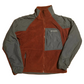Columbia Red Fleece Zip Up Windbreaker Jacket Coat - Large - 24.5" x 26.5"