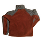 Columbia Red Fleece Zip Up Windbreaker Jacket Coat - Large - 24.5" x 26.5"