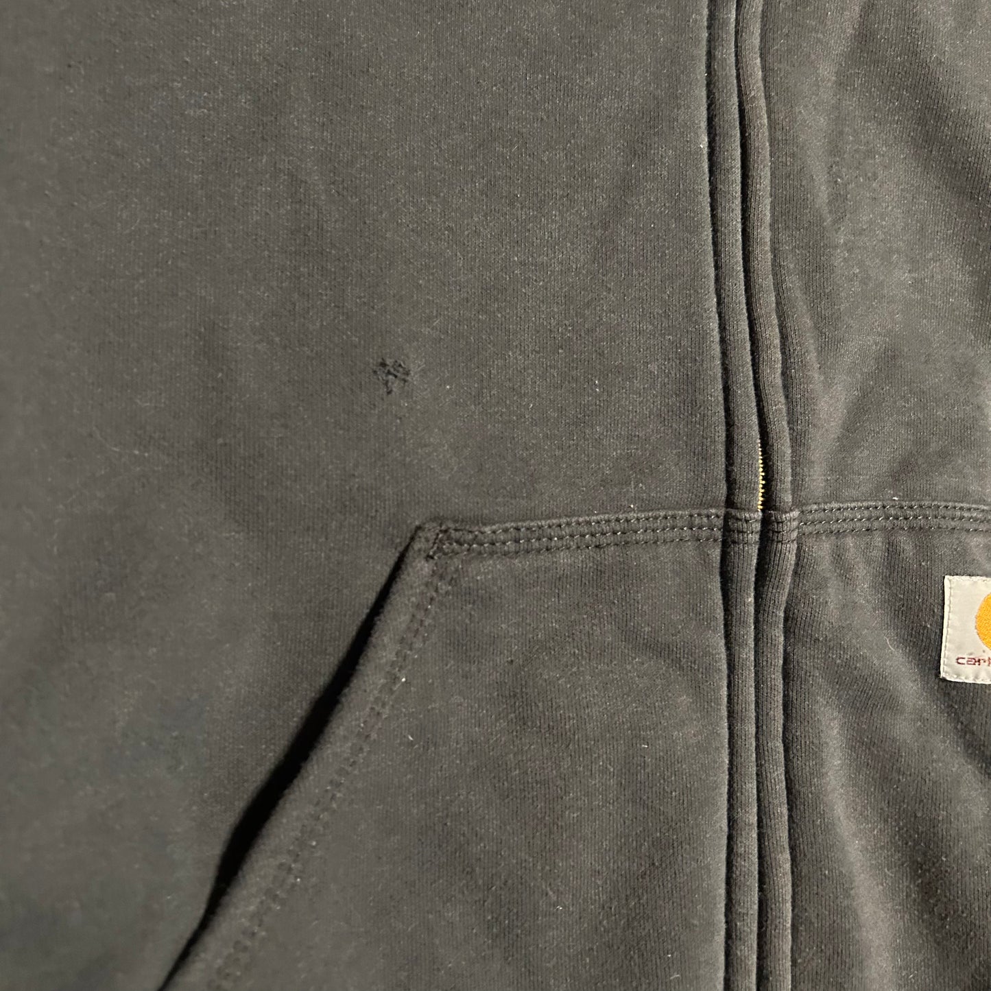 Carhartt Carphartt Navy Blue Rain Defense Hoodie Thermal Zip Up Sweatshirt - XLarge - 30" x 32.5"