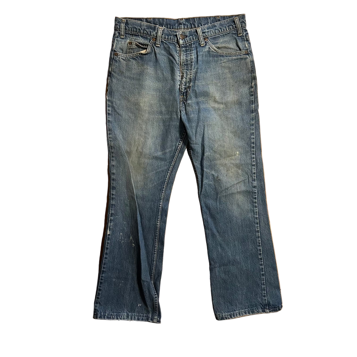 70's Levis 517 Orange Tab Denim Talon Jeans - 34" x 28"