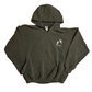 Gildan Ultra Cotton Green Reflexologist Feet Embroidered Hoodie Sweatshirt - XLarge - 25.5" x 27"