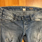 Silver Tuesday Bootcut Denim Distressed Jeans - 34" x 30"