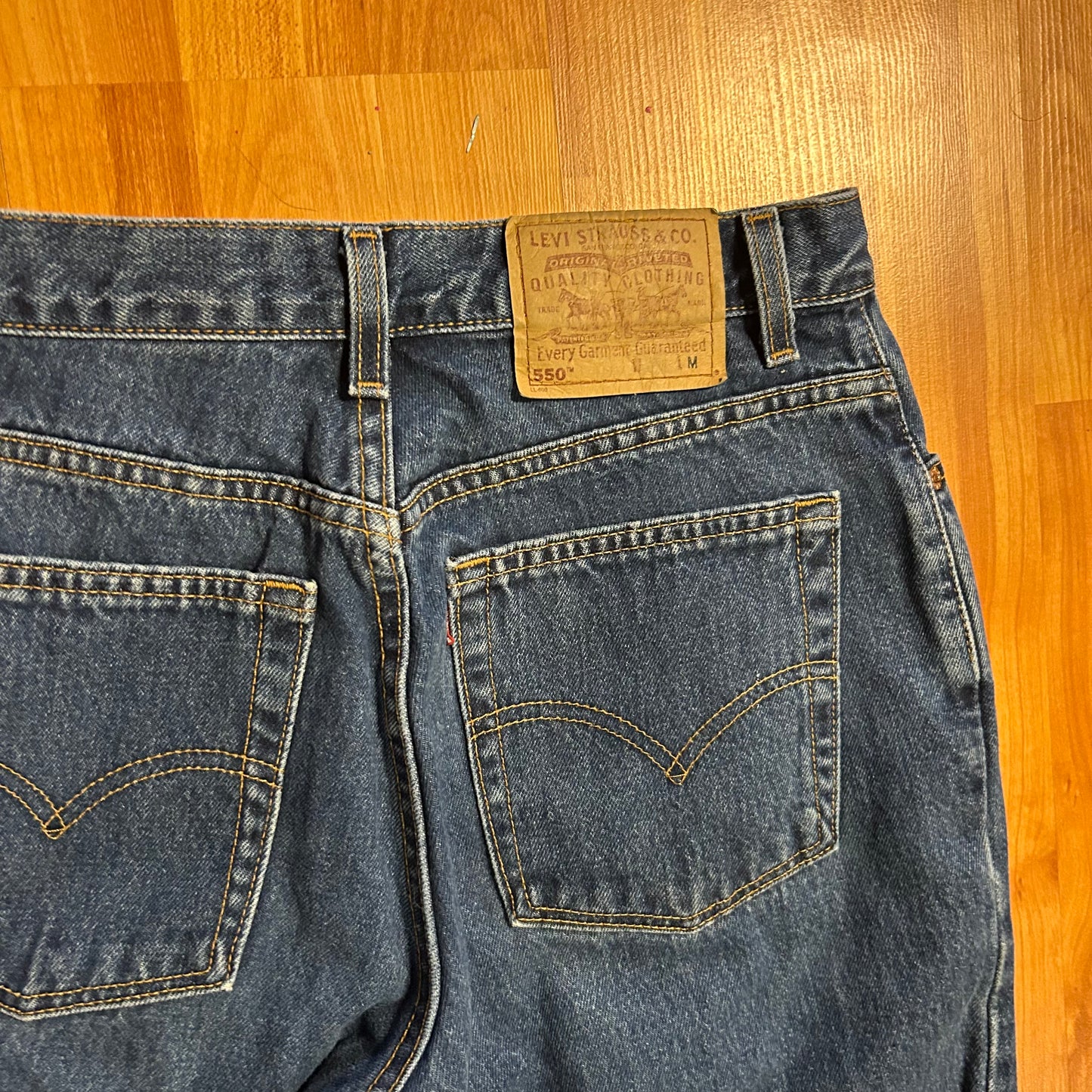 90's Levi 550 Blue Denim Jeans - 29" x 28"