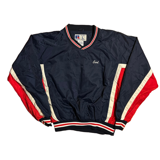 90’s Russell Athletics Carl Indy Steelers Blue Red Pullover Windbreaker Jacket - XLarge - 27" x 27"