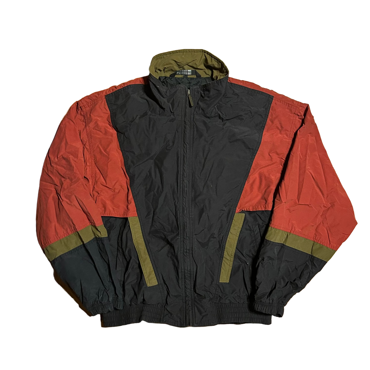 Head Red Black Windbreaker Jacket Coat - Medium - 21.5" x 25.5"
