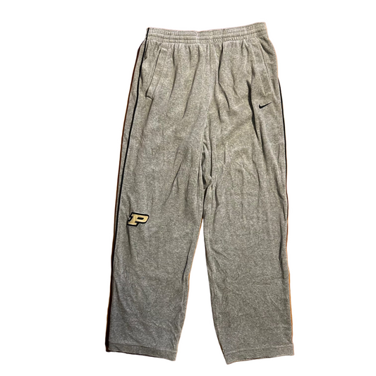 Team Nike Grey Fleece Purdue University Jogger Cuffed Sweatpants - 32" x 32"