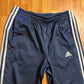 Adidas Navy Blue Side Stripe Track Sweatpants - 29" x 24.5"