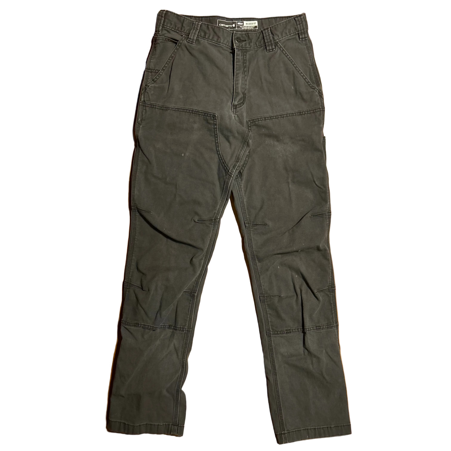 Carhartt Carphartt Double Knee Grey Work Pants - 29" x 31.5"