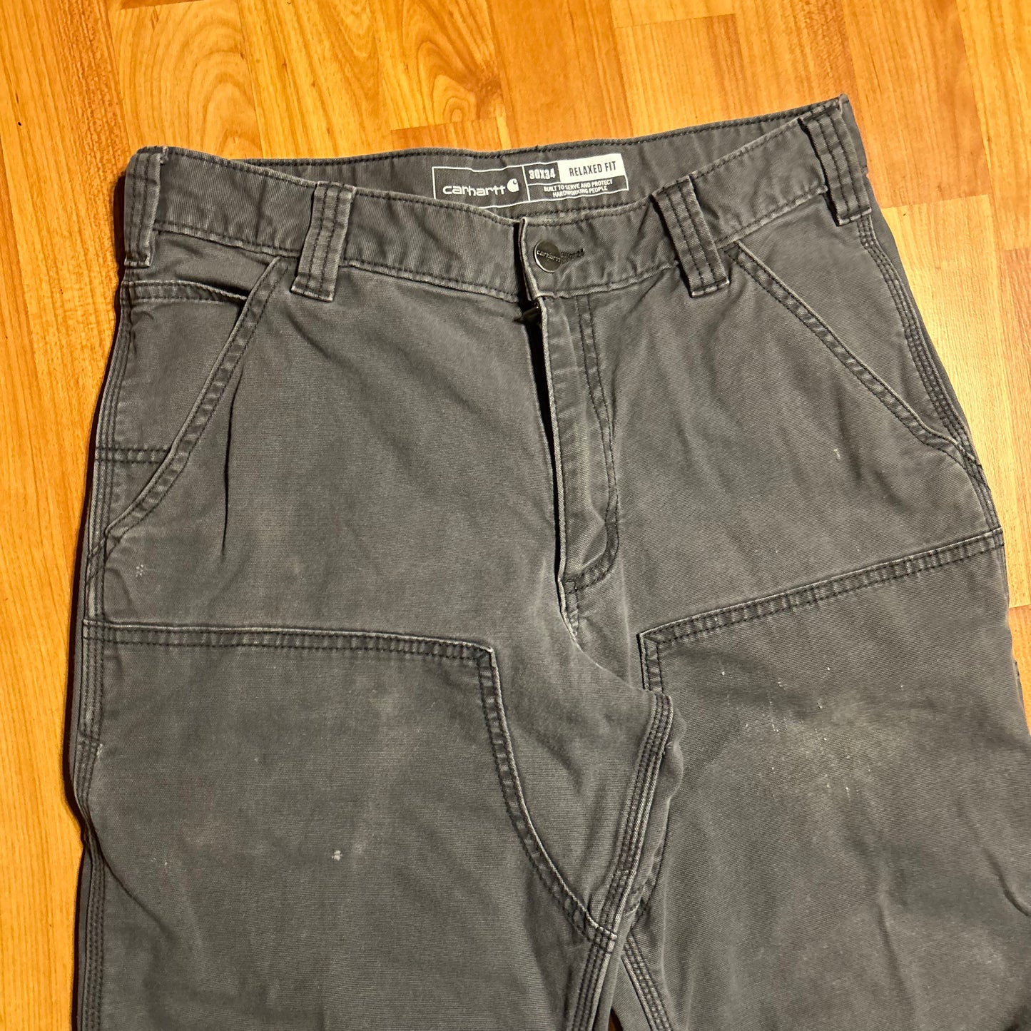 Carhartt Carphartt Double Knee Grey Work Pants - 29" x 31.5"