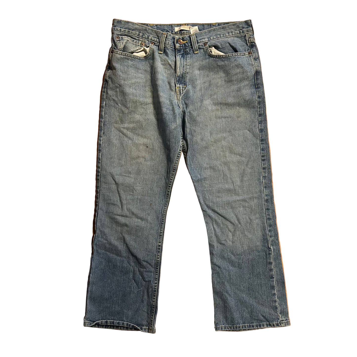 Route 66 Low Rise Boot Cut Light Wash Denim Blue Jeans - 37" x 29"