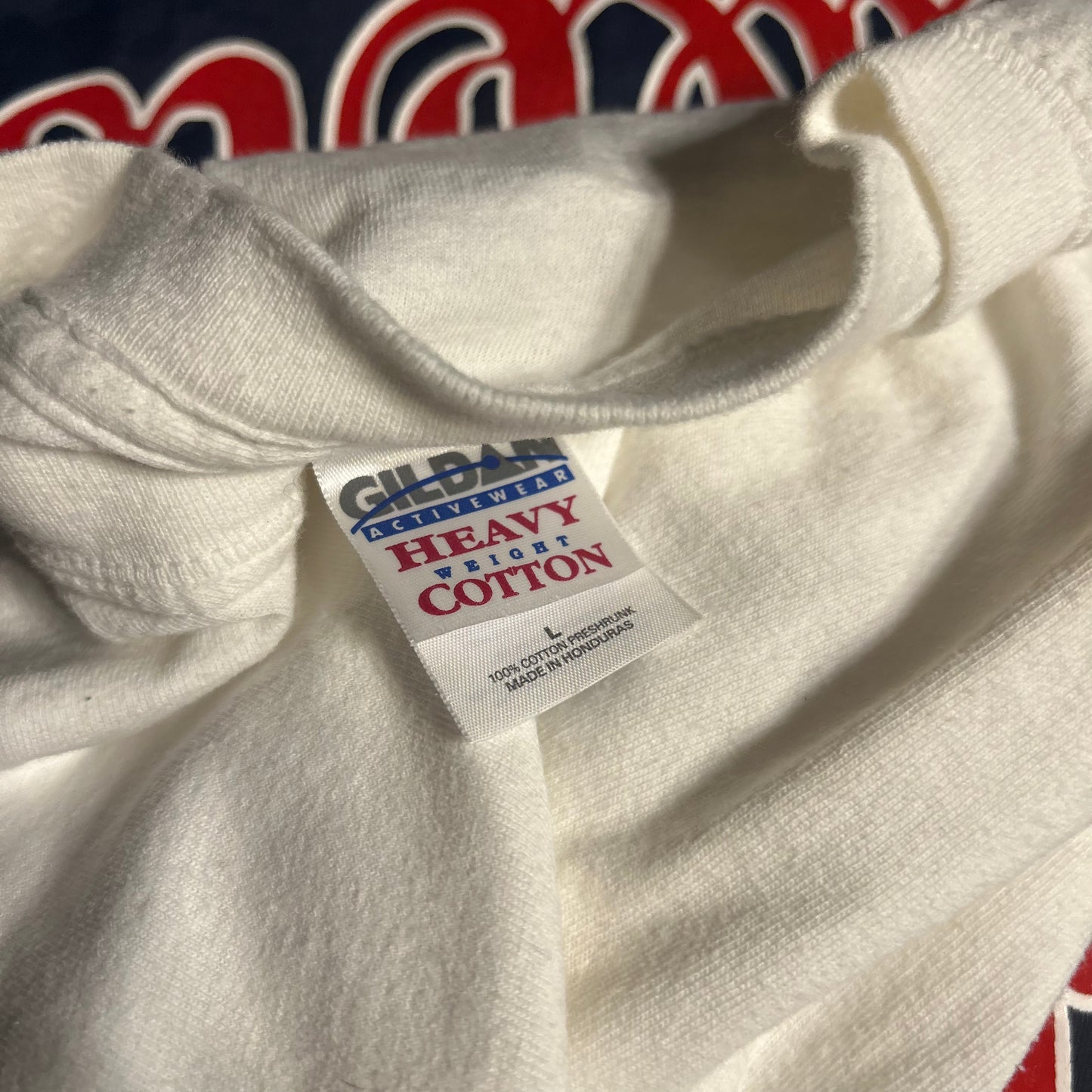 Gildan Ultra Cotton Padre Island Texas Flower White Tshirt - Medium - 21" x 28"