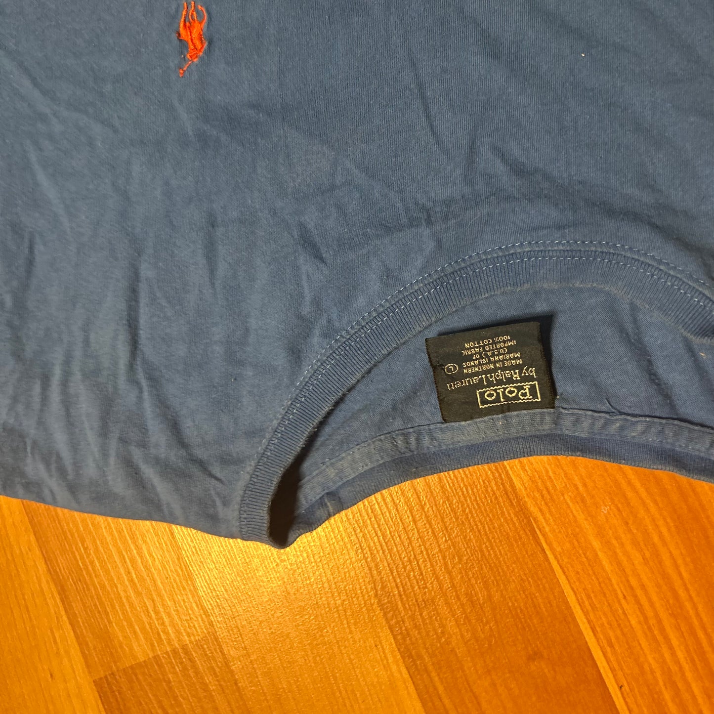 Polo RalPH Lauren Blue Orange Tshirt - XLarge - 24" x 27"