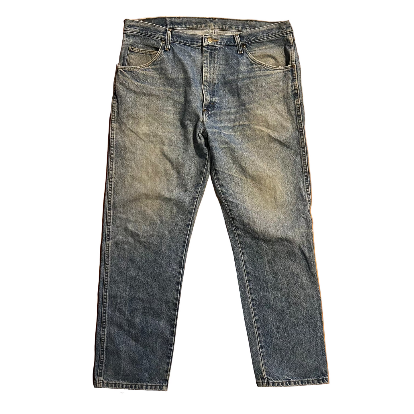 Wrangler Light Wash Denim Blue Jeans - 38" x 29"