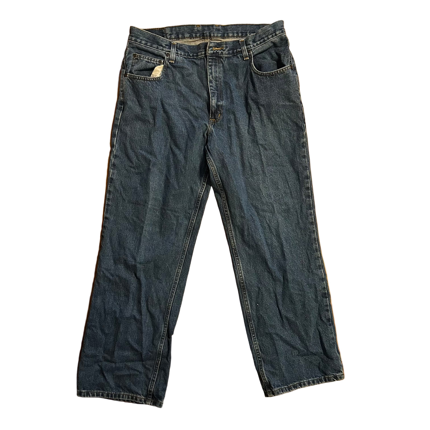 Arizona Dark Wash Denim Blue Jeans - 34" x 30"