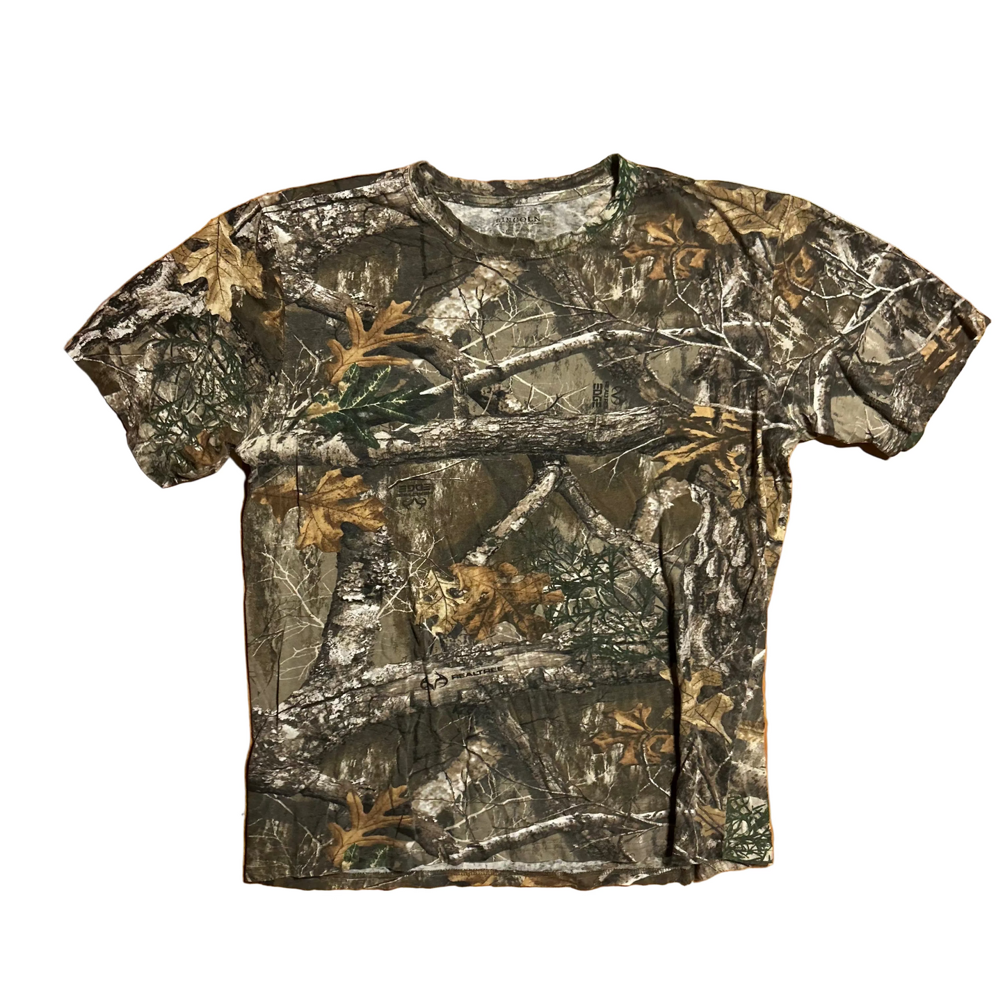 Lincoln Real Tree Camouflage Cotton Tshirt - Large - 23.5" x 28.5"