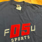 00’s Fubu F U Sports 05 Navy Blue Tshirt - Large - 23.5" x 29"