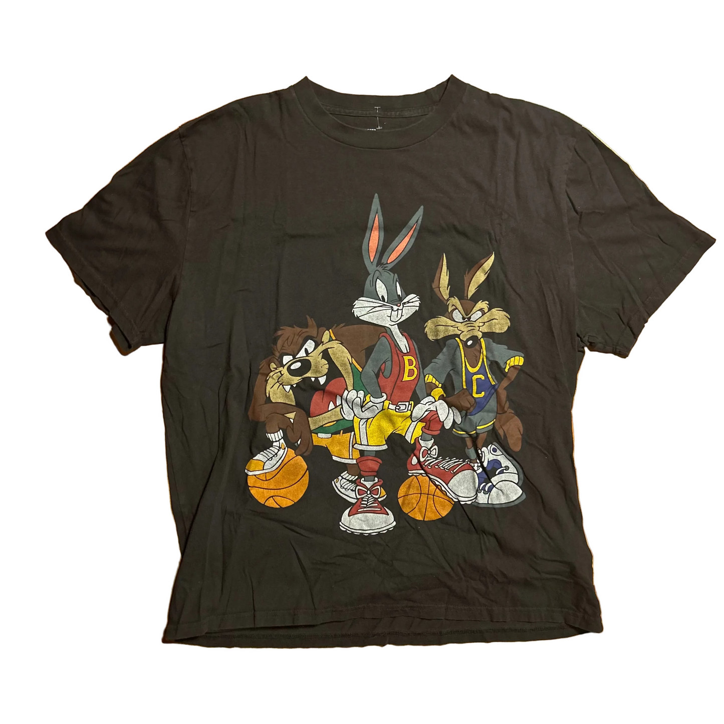 Hollister Looney Tunes Basketball Black Tshirt - XLarge - 24" x 29.5"
