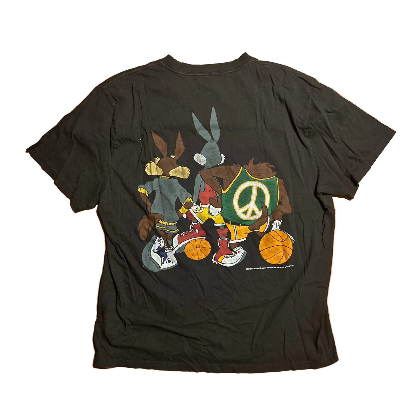 Hollister Looney Tunes Basketball Black Tshirt - XLarge - 24" x 29.5"