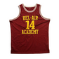 Fresh Prince of Bel Air Will Smith Maroon Basketball Jersey - XLarge - 25.5" x 32"