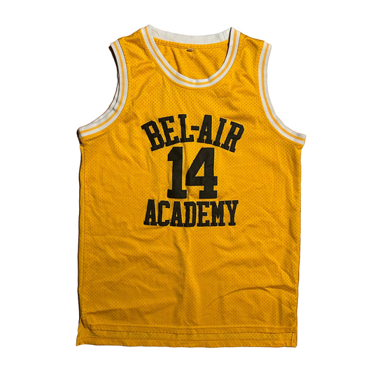 Fresh Prince of Bel Air Will Smith Yellow Basketball Jersey - Medium - 20.5" x 30"