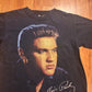 Graceland Elvis Presley Portrait Black Tshirt - Small - 19" x 26.5"