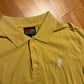 90’s South Pole Yellow Button Up Polo Shirt - Large - 23" x 31"