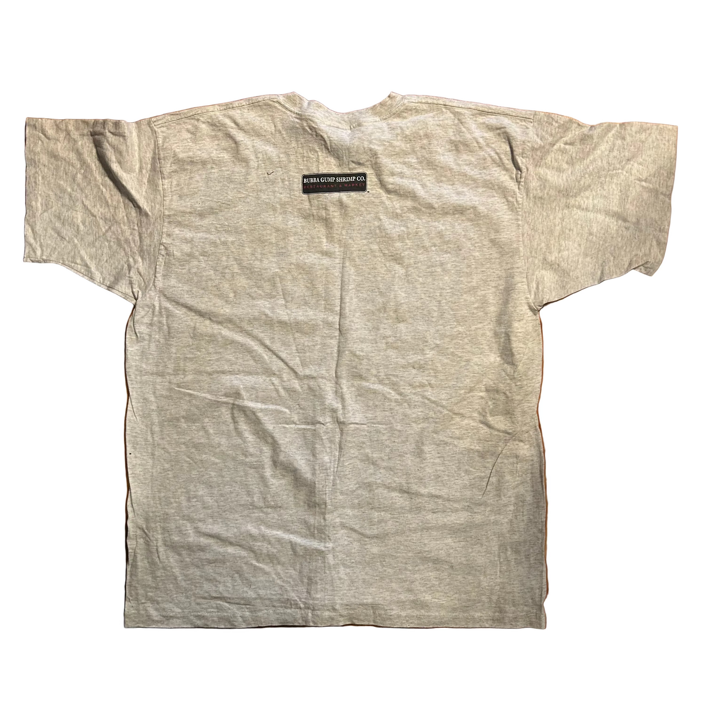 90’s Bubba Gump Maui Hawaii Restaurant Logo Grey Tshirt - XLarge - 25" x 31"