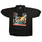 90’s Anvil Bowling Association Battle of the Sexes Black Polo Collared Tshirt - Large - 23" x 31.5"