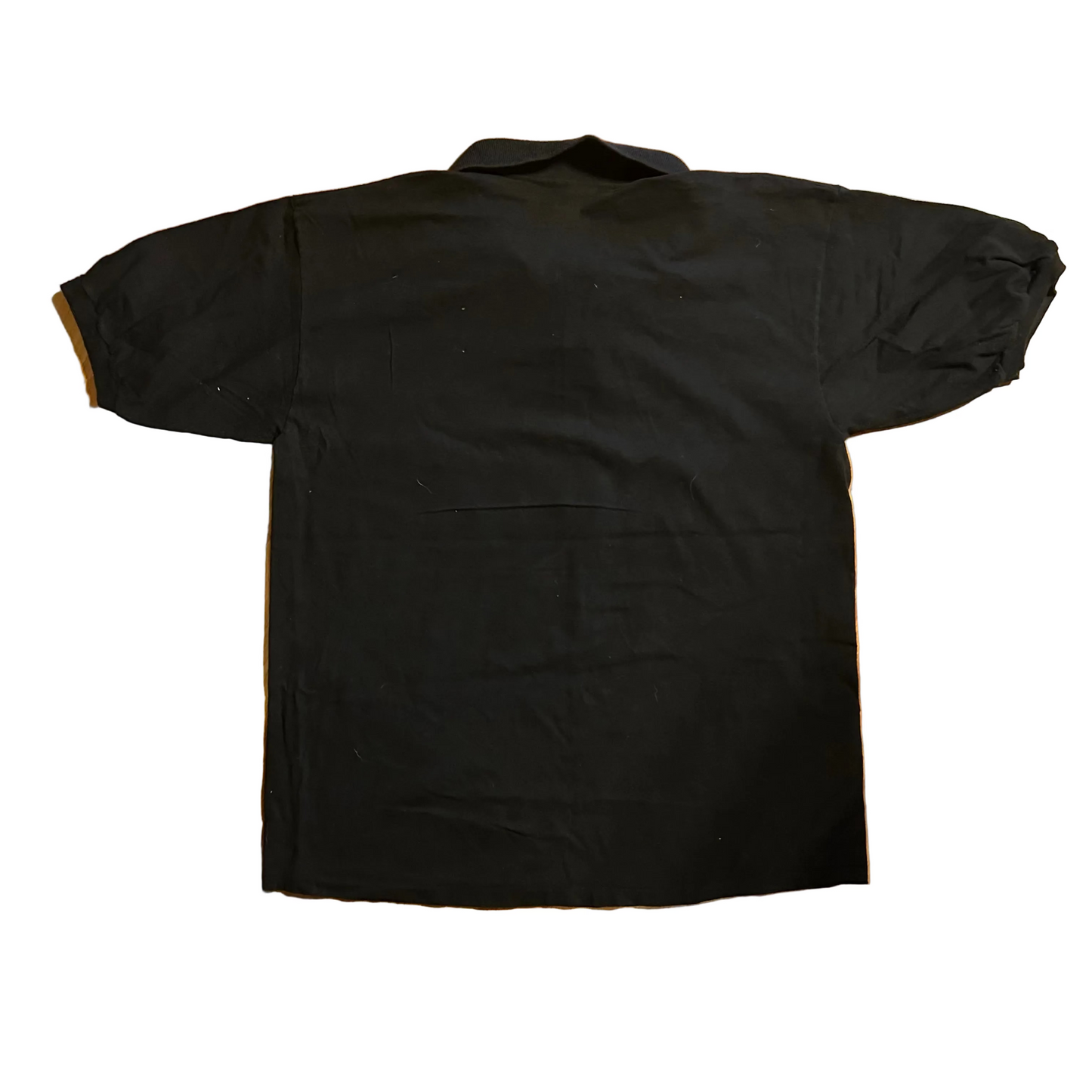 90’s Anvil Bowling Association Battle of the Sexes Black Polo Collared Tshirt - Large - 23" x 31.5"