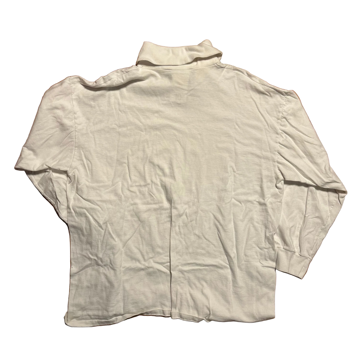 90’s Crable Sportswear IU Indiana University Hoosiers White Turtleneck Longsleeve Shirt - XLarge - 24" x 28.5"