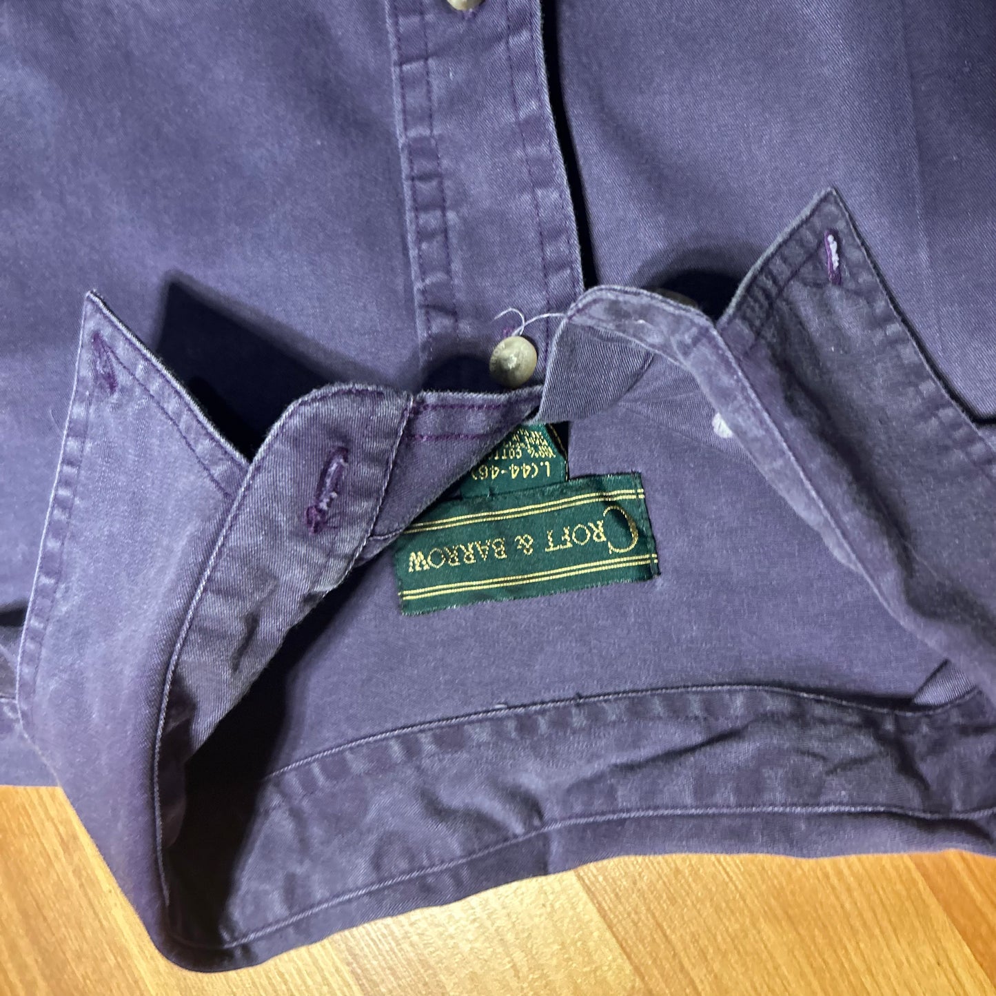 Croft and Barrow Purple Button Down Shirt - XLarge - 24" x 33.5"