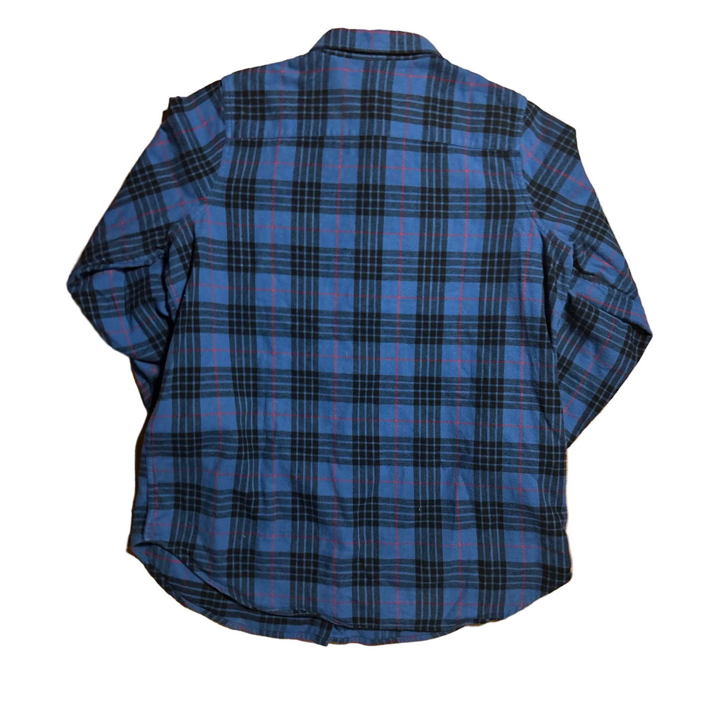 LL Bean Relaxed Fit Blue Flannel Button Up Shirt - XLarge - 24" x 32"