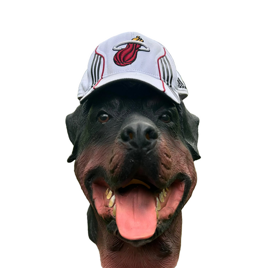 Miami Heat NBA Basketball White Adidas L/XL Hat