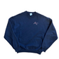 Breast Cancer Awareness Pink Ribbon Navy Blue Crewneck Sweatshirt - Medium - 21" x 25.5"