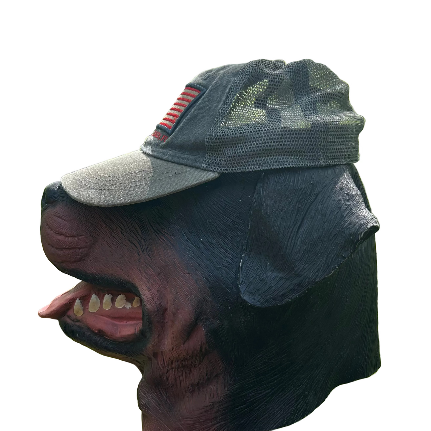 Daytona Beach Florida USA Flag Grey Brown DK Caps Trucker Hat