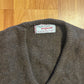70's McGregor Shetland Wool Brown V Neck Sweater Vest - Medium - 20" x 23"