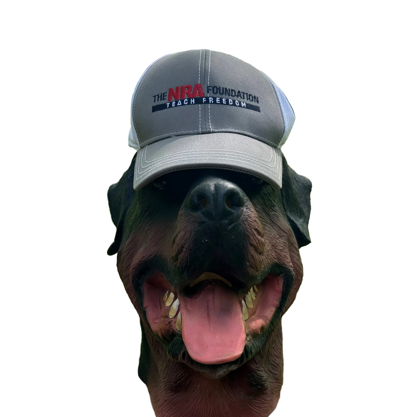 NRA Foundation Teach Freedom Grey White Trucker Hat