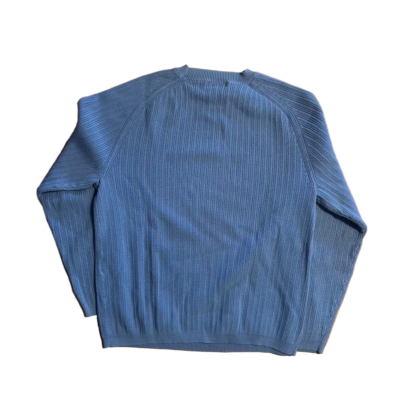 Cherokee Light Blue Cotton Sweater - Medium - 20" x 24"