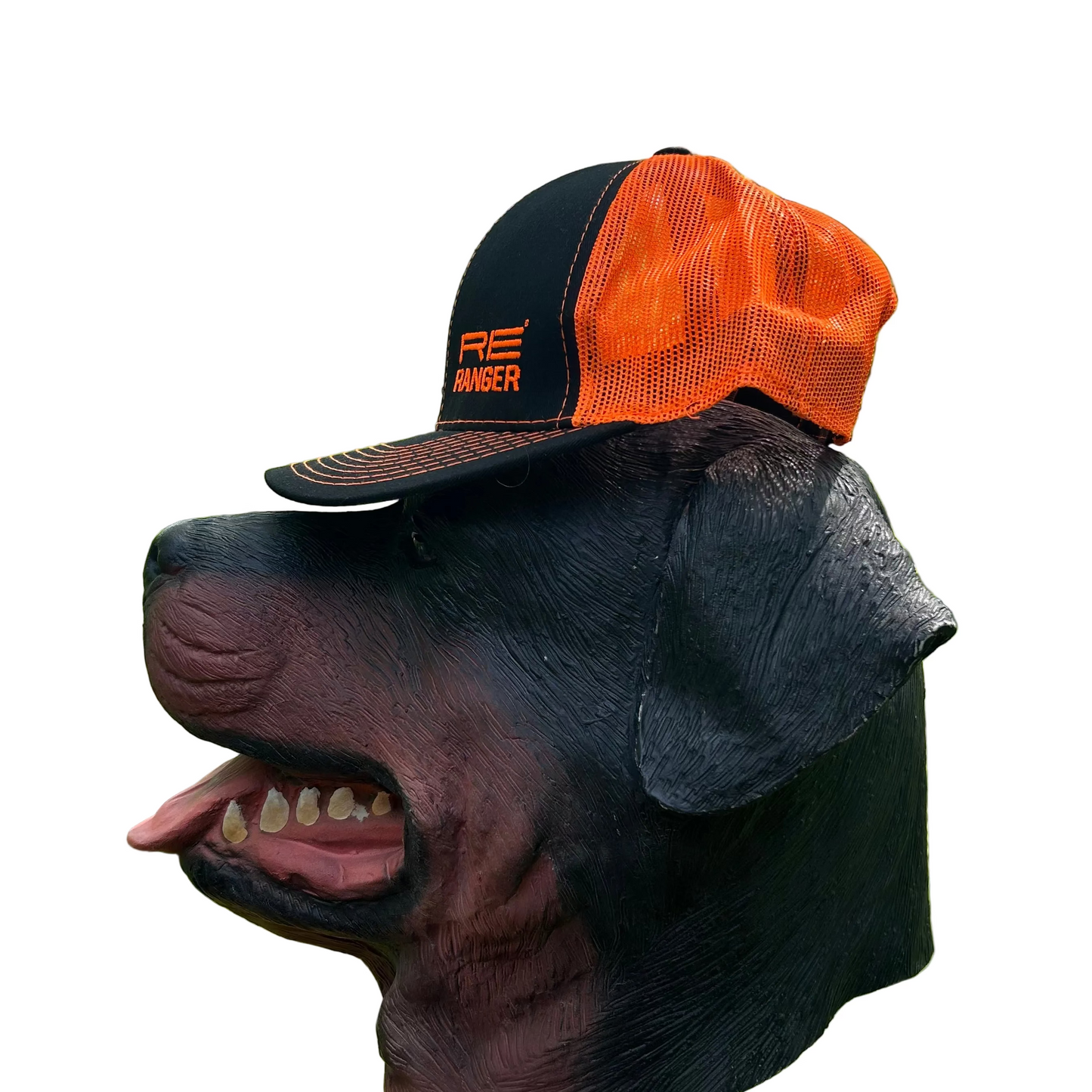 RE Ranger Orange Black Outdoor Cap Trucker Hat