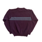 Croft and Barrow Maroon Chunky Knit Striped Sweater - Medium - 20" x 24"