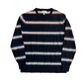 Goodfellow Navy Striped Cotton Sweater - Medium - 20" x 26"