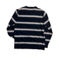 Goodfellow Navy Striped Cotton Sweater - Medium - 20" x 26"