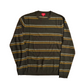 Mossimo Brown Acrylic Striped Sweater - Medium - 21" x 25.5"
