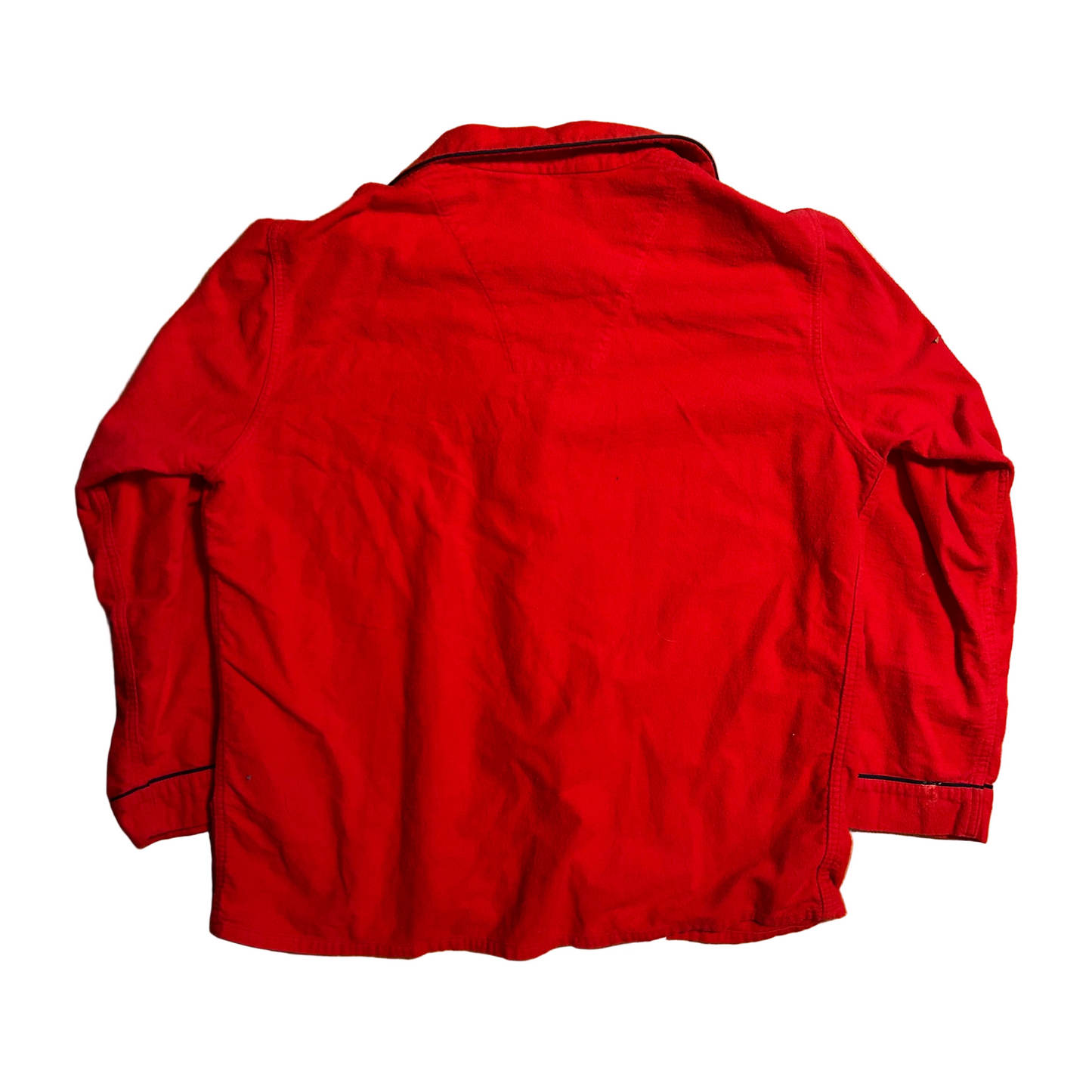 90's LL Bean Cotton Red Button Up Shirt - XLarge - 24" x 28"