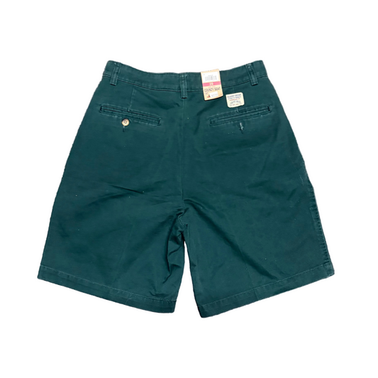 NWT Brand New County Seat Pleated Green Chino Khaki Shorts - 28" x 9"