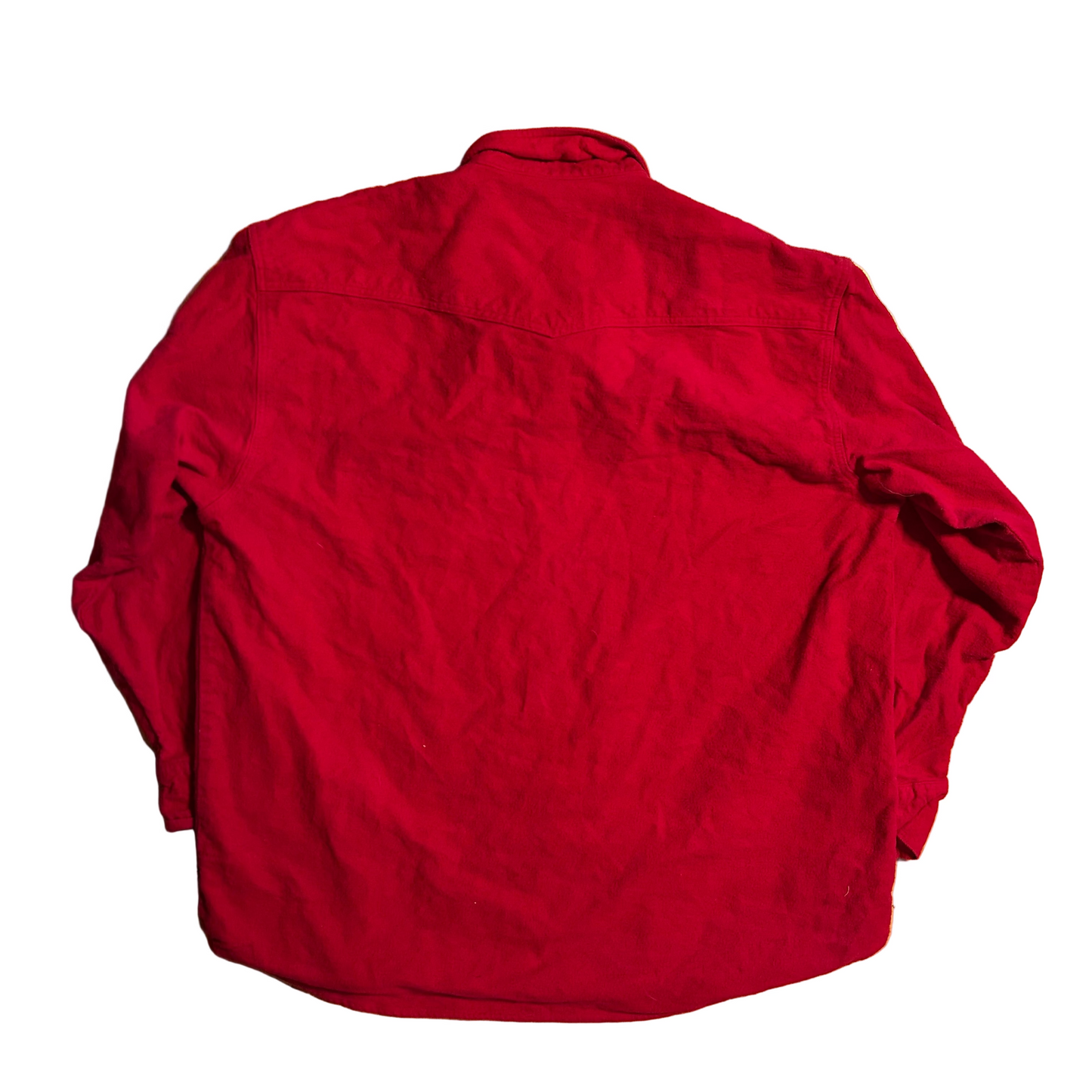 Moose Creek Red Cotton Pearl Snap Button Up Shirt - XLarge - 27" x 34"