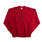90's Jerzees Red Cotton Poly Safety Pin Christmas Tree Crewneck Sweatshirt - Large - 22" x 27"