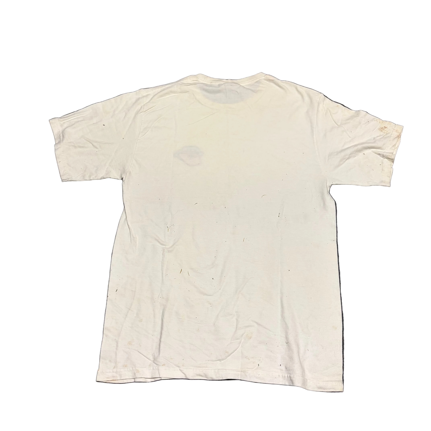 Stussy White Embroidered Logo Tshirt - Small - 18" x 27"