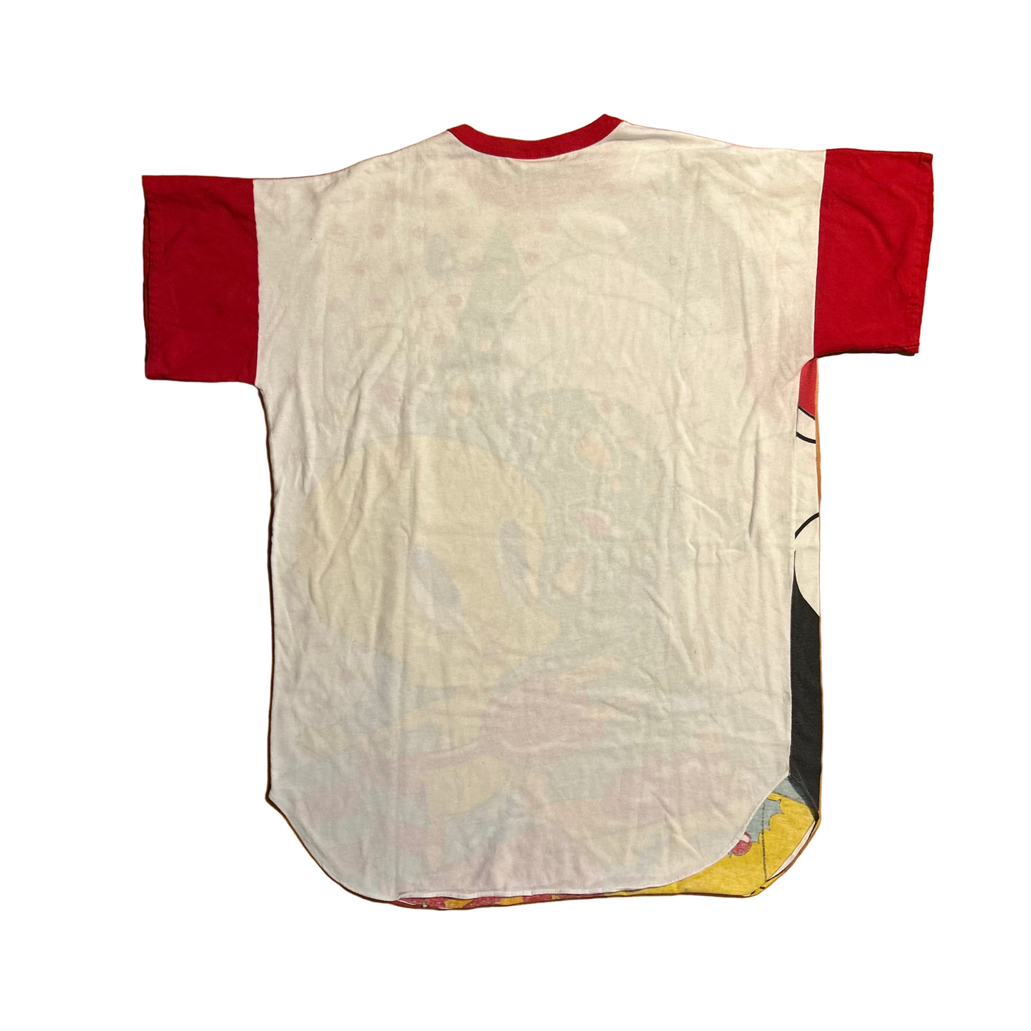 90's Looney Tunes Sylvester Tweety White Cotton Poly Christmas Tshirt - XLarge - 24" x 32.5"